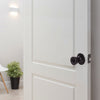 Design House Tulip Keyed Entry Door Knob, Matte Black