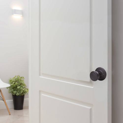 Design House Tulip Dummy Door Knob, Matte Black