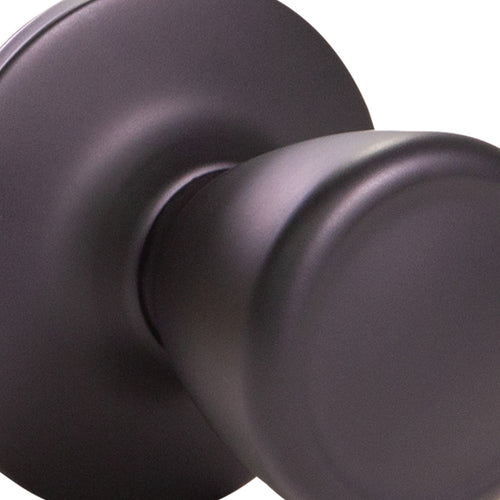 Design House Tulip Dummy Door Knob, Matte Black
