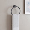 Design House  Eastport Towel Ring, Matte Black