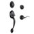 Design House Coventry Springdale Keyed Entry Handleset, Matte Black