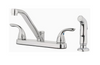 Homewerks AquaVista 2-Handle Lever Decorative Kitchen Faucet with Side Spray, Chrome