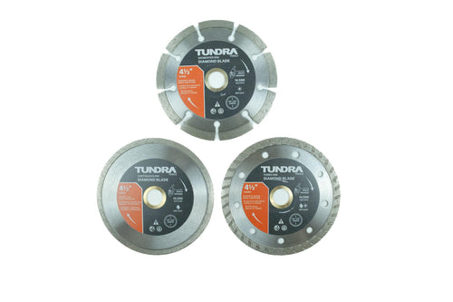 Tundra 3 Piece Diamond Blade Set