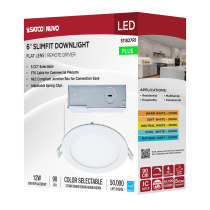 Satco 6 12W CCT Selectable Led Direct Wire Downlight
