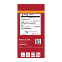Satco 13.5/10/5 Watt LED A19 Three-Way Lamp