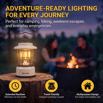 LuxPro LP1535 | 265 Lumen Retro LED Lantern