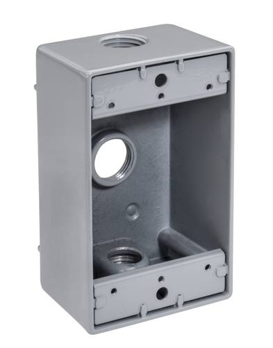 Southwire 1/2 3-Hole 1-Gang WeatherProof Box Wht WB1350W