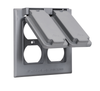 Southwire 2-Gang Duplex (2) WP Cover Gry WCV2DUP