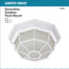 Satco 60-3450 1 LT 12 Spider Cage Ceiling