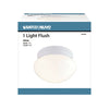 Satco 1 LIGHT Small Mushroom Flush
