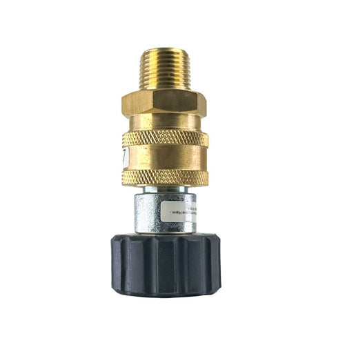 BluBird Industries Blu Shield Female Metric x 3/8 Quick Disconnect Plug/Socket Pressure Washer Adapter Set