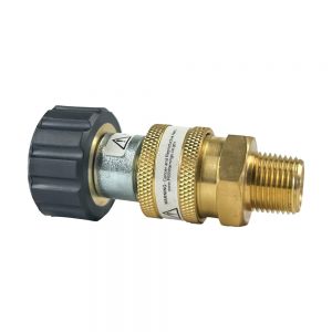 BluBird Industries Blu Shield Female Metric x 3/8 Quick Disconnect Plug/Socket Pressure Washer Adapter Set