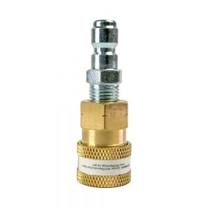 BluBird Blu Shield 1/4 Quick Disconnect Plug x 1/4 Male Pipe Thread Pressure Washer Adapter