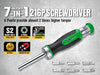 SK Tools 7-in-1, 216-Position Reversible Ratcheting Screwdriver