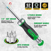 SK Tools 7-in-1, 216-Position Reversible Ratcheting Screwdriver
