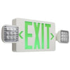 Satco 67-120 Exit/Light DH - Green White Finish