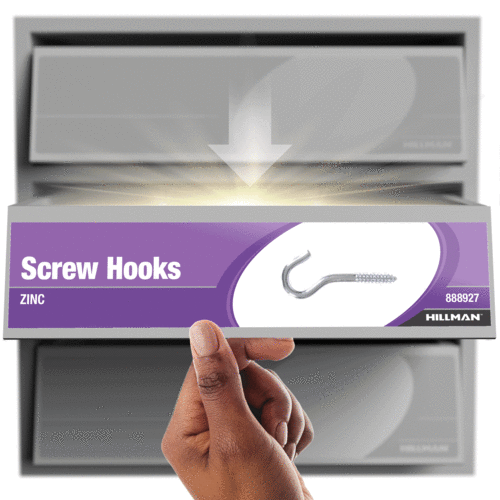 Hillman Hardware Essentials Ceiling Hook Zinc (0.243 x 4-1/8)