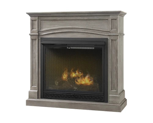 World Marketing Comfort Glow Dual Fuel Ventless Gas Fireplace w/ Remote Heats Up To 1200 sq ft - GFD4605R