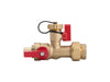 B&K 3/4-in PEX F1807 Brass Isolation Valve Kit w/ Pressure Relief Valve