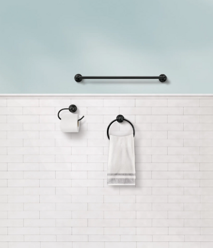 Moen Preston Paper Holder, 18 Towel Bar, Towel Ring Accessory Kit