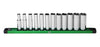 SK Tools 3/8 Drive, 12 Piece, 6 Point, Metric, Deep Chrome Socket Set