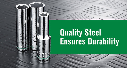 SK Tools 1/2 Drive, 11 Piece, 6 Point, Metric, Deep Chrome Socket Set