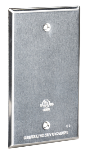 Southwire 1-Gang Weatherproof Blank Cvr W/Gskt Wht