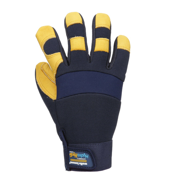 Wells Lamont Men’s Hydrahyde Leather Hybrid Work Gloves (Yellow / Gold)
