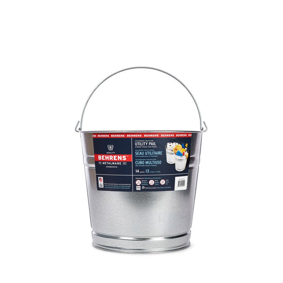 Behrens 14 Quart Galvanized Steel Pail