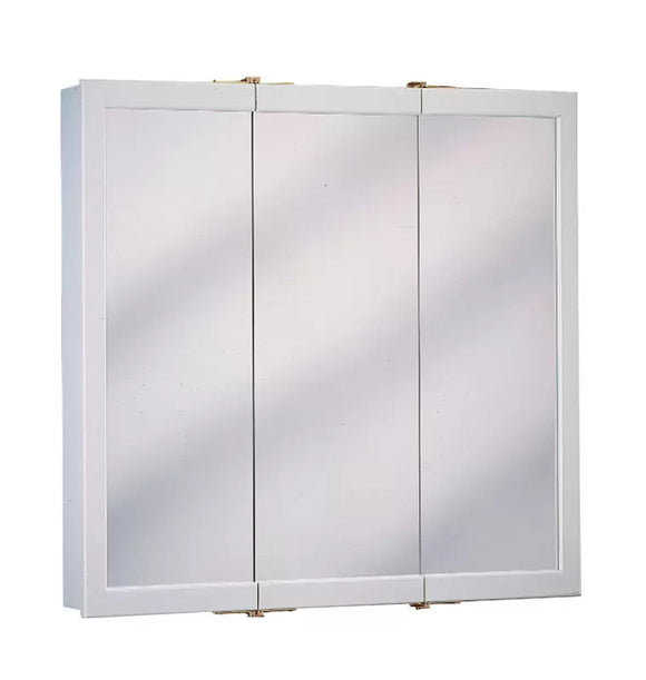 Zenith Medicine W24 White Framed Surface Mount Triview 26 Hx24 Wx4.5 D in.