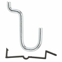 Pegboard Curved Angle Hook, 1/2-In., 8-Pk.