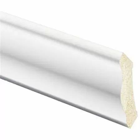 Inteplast Building Products 7/16-in x 2-1/8-in x 8-ft L Pre-Finished White Polystyrene Crown Moulding