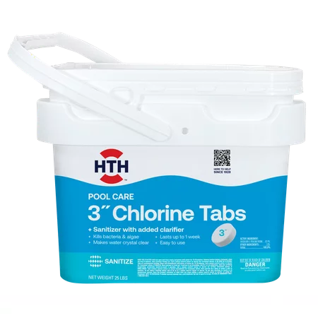 HTH® Pool Care 3 Chlorine Tabs 25 lbs