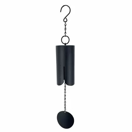 Red Carpet Studios Black Steel Single Wind Chime, 30-Inch, Cow Bell (30, Black)