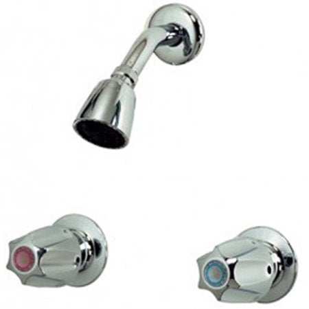 B & K Industries Two Metal Handle w/ Showerhead Only - Chrome