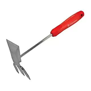 Corona CT 3344 ComfortGEL Ergonomic Handle Cultivator Hoe, Steel, Red, 7