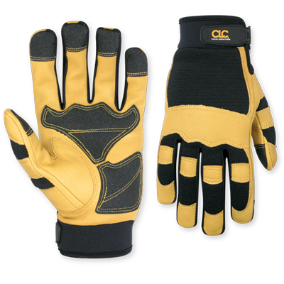 Custom Leathercraft Top Grain Goatskin With Reinforced Palm Gloves Medium