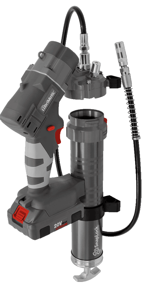 Lubrimatic SnapLock Grease Gun with 20V Battery