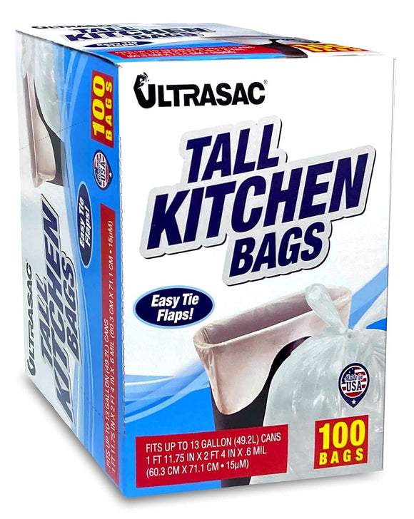 Ultrasac 13 gal Contractor Bag with Flap Tie