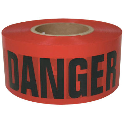 Intertape 600RD 300 Danger Safety Tape, Red ~ 3 X 300 ft