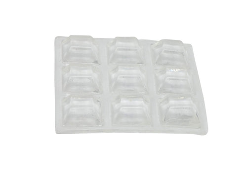 Shepherd Hardware 1/2-Inch SurfaceGard Clear Adhesive Bumper Pads, 9-Count