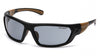 Pyramex Carhartt Carbondale Gray Lens with Black/Tan Frame