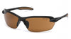 Pyramex Sandstone Spokane Bronze Polarized Lens with Black Frame