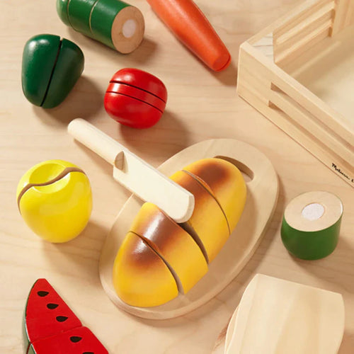 Melissa & Doug Cutting Food - Wooden Play Food