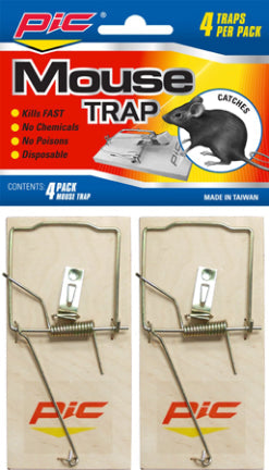 WOOD MOUSE TRAP 4PK