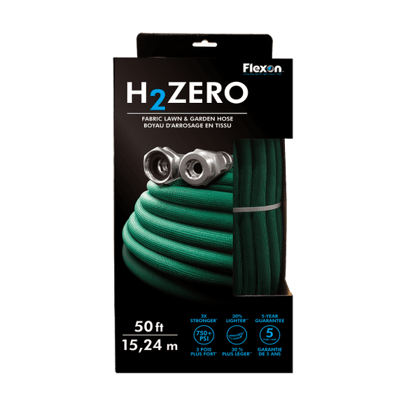 Flexon Fabric Lawn & Garden Hose 50 Ft. Green