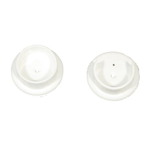 John Sterling Closet-Pro 1-1/4 In. Plastic Closet Rod Socket, White (2-Pack)