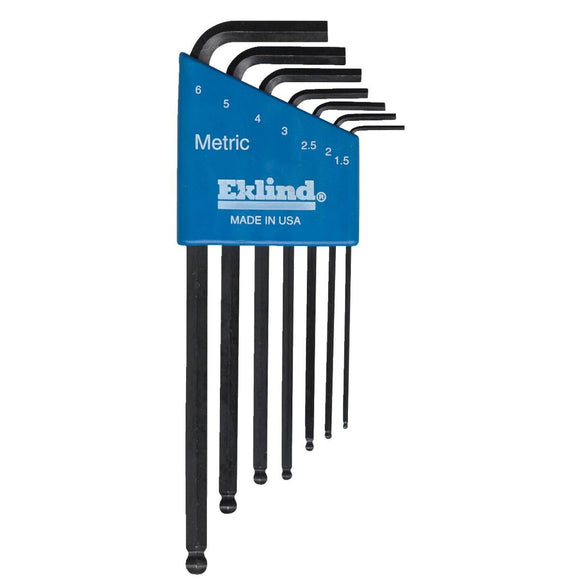 Eklind Metric Ball-End Hex Key Set, 7-Piece