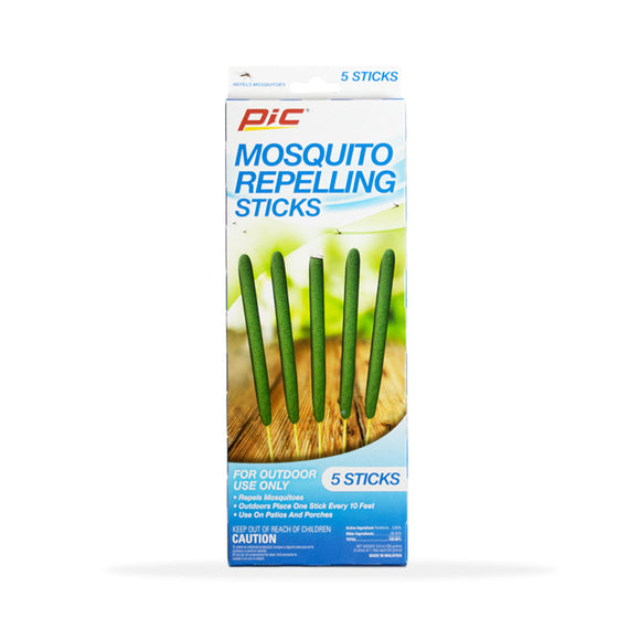 PIC Mosquito Repelling Sticks, 5 Pack