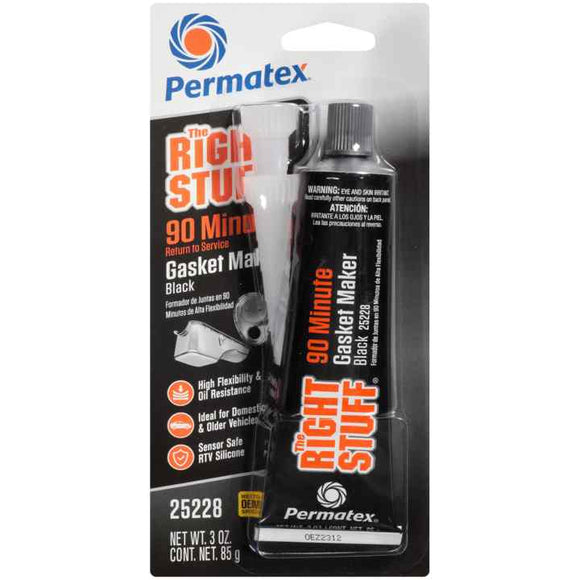 Permatex® The Right Stuff® 90 Minute Black Gasket Maker, 3 Oz